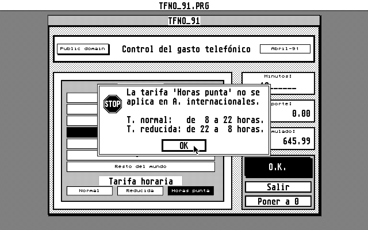 Telefonico atari screenshot